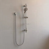 Hand Held Shower Rail Soap Dish Bathroom Set