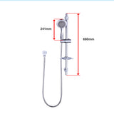 Hand Held Shower Rail Soap Dish Bathroom Set