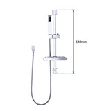 Hand Held Shower Rail Soap Dish Bathroom Set - Extra Image