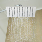200mm Shower Head Square 304SS Polished Chrome Finish