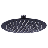 200mm Shower Head Round 304SS Electroplated Matte Black Finish