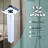 Shower Head Arm Wall Connector Square Bathroom Rainforest ShowerHead - Extra Image