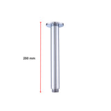 Shower Head Arm Wall Connector Round Bathroom Rainforest ShowerHead - Extra Image