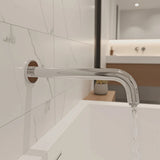 220mm Bath Spout in Polished Chrome Finish - Top-Down View