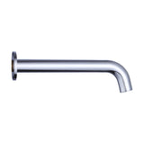 220mm Bath Spout in Polished Chrome Finish - 45-Degree Angle