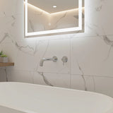 220mm Bath Spout in Polished Chrome Finish - Rear View