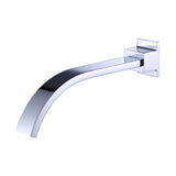 180mm Bath Spout Polished Chrome Finish - Close-Up Angle