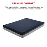 Memory Foam Dog Bed 12CM Thick Large Orthopedic Dog Pet Beds Waterproof Big - Rear View