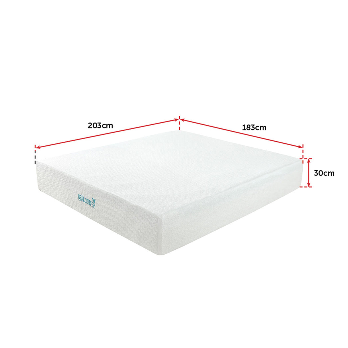 King 30cm Green Tea Memory Foam Mattress &ndash; Cooling Comfort with CertiPUR-US&reg; Certified Foam