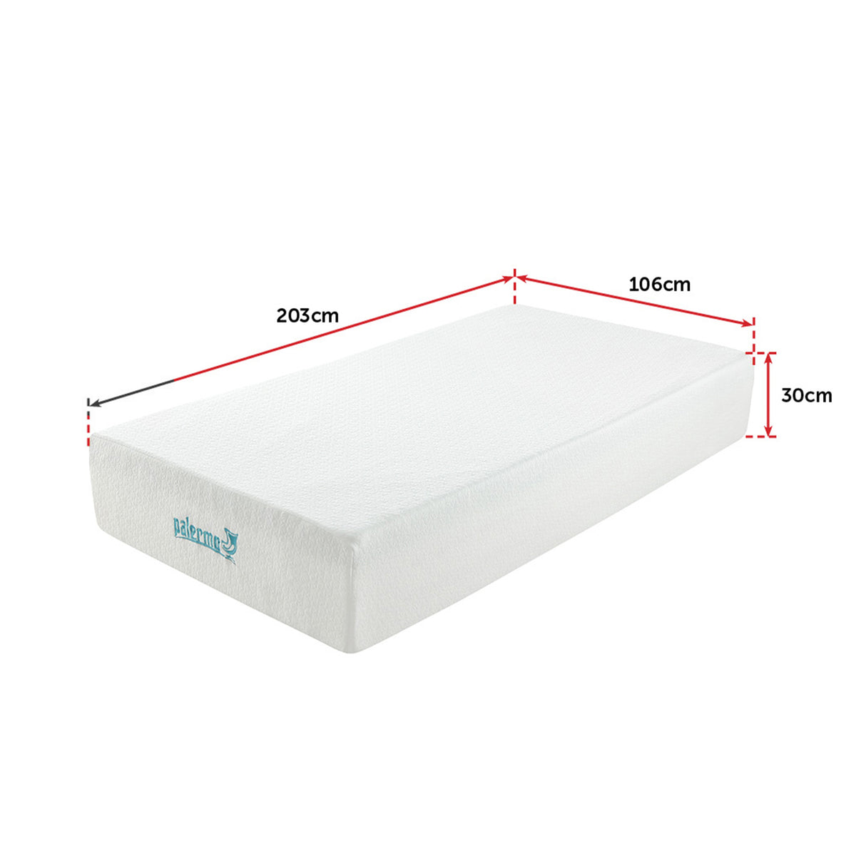 King Single 30cm Green Tea Memory Foam Mattress &ndash; Cooling Comfort with CertiPUR-US&reg; Certified Foam