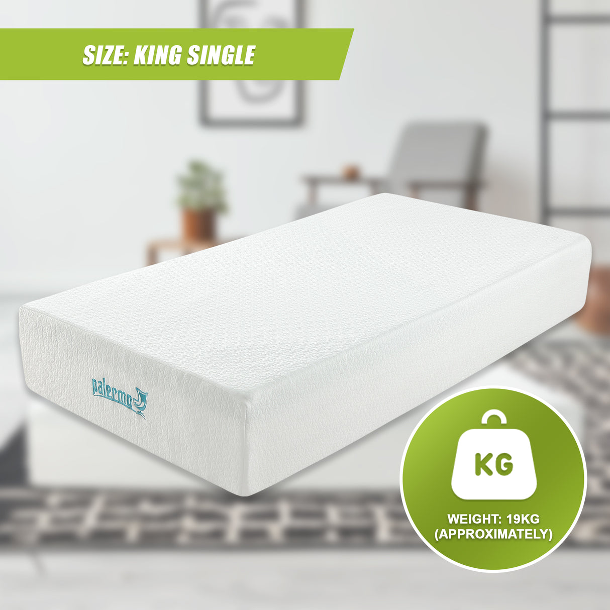 King Single 30cm Green Tea Memory Foam Mattress &ndash; Cooling Comfort with CertiPUR-US&reg; Certified Foam