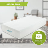 King Single 30cm Green Tea Memory Foam Mattress &ndash; Cooling Comfort with CertiPUR-US&reg; Certified Foam
