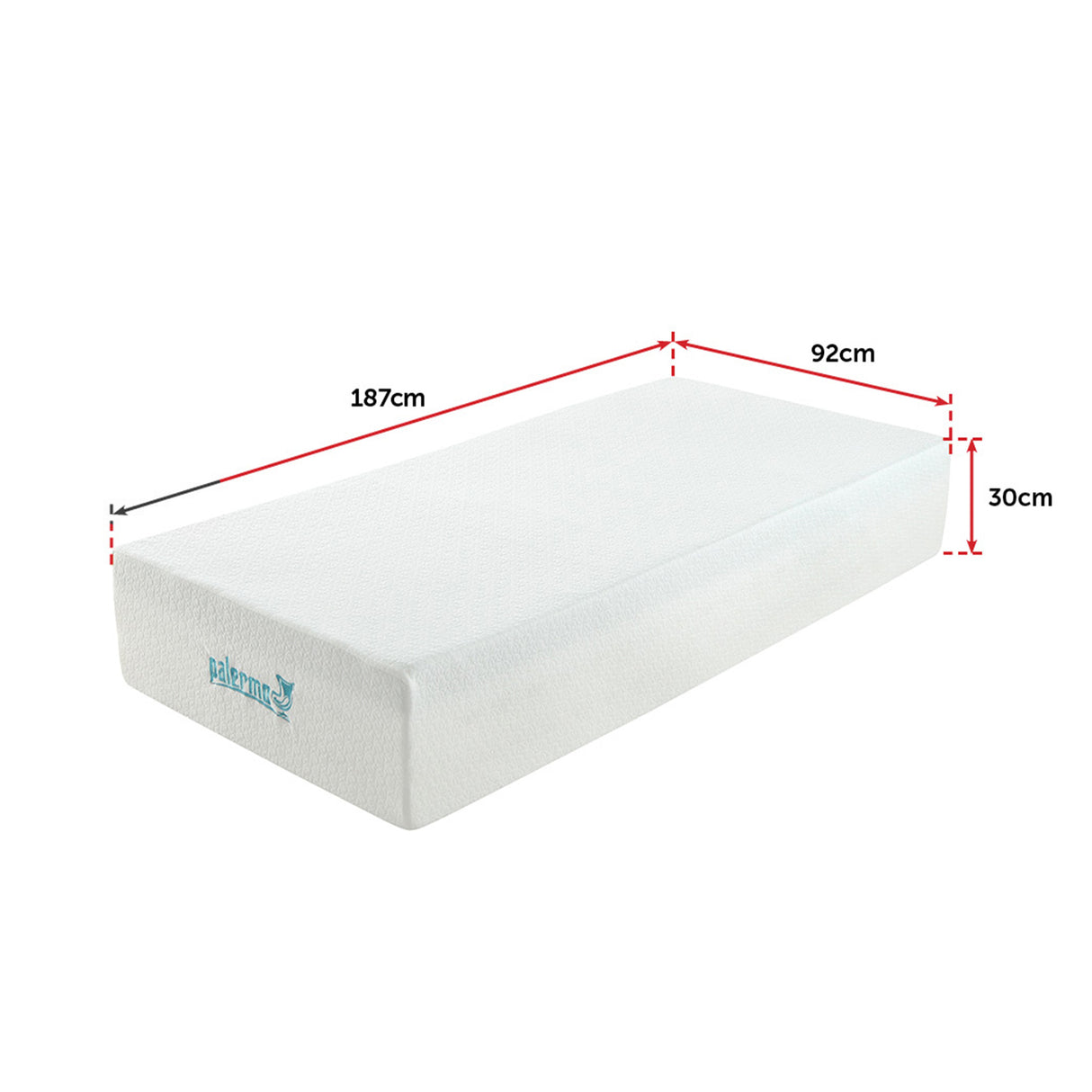 Single 30cm Green Tea Memory Foam Mattress &ndash; Cooling Comfort with CertiPUR-US&reg; Certified Foam