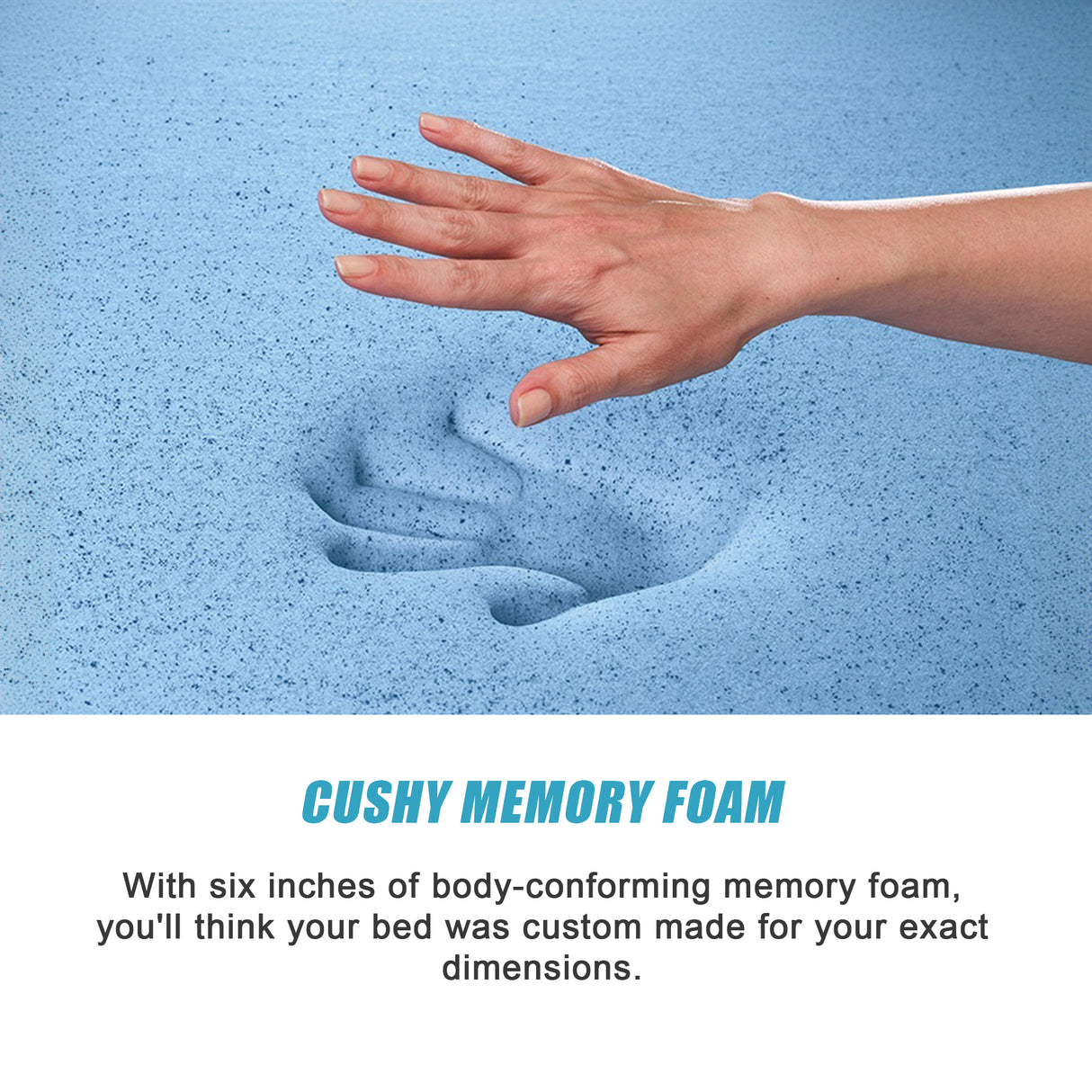 Queen Green Tea Memory Foam Mattress &ndash; Cooling Comfort with CertiPUR-US&reg; Certified Foam