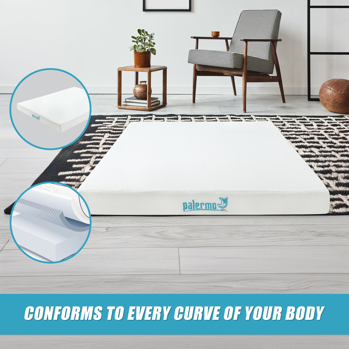 Queen Green Tea Memory Foam Mattress &ndash; Cooling Comfort with CertiPUR-US&reg; Certified Foam