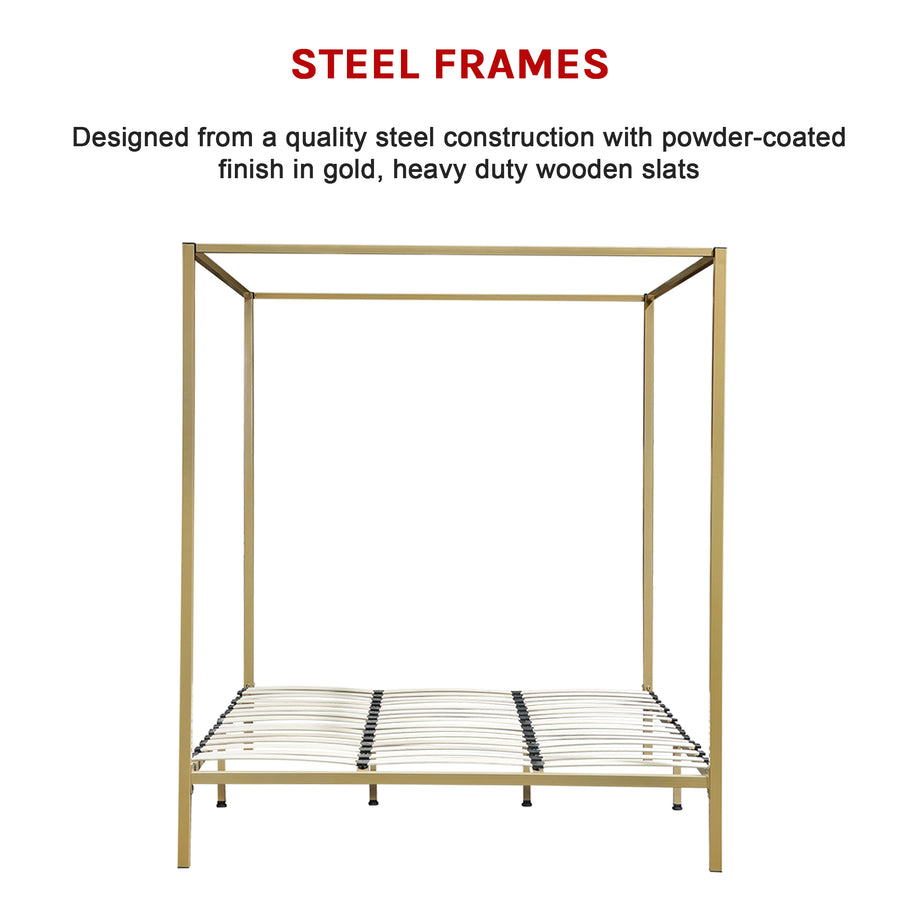 4 Four Poster King Bed Frame, image 11