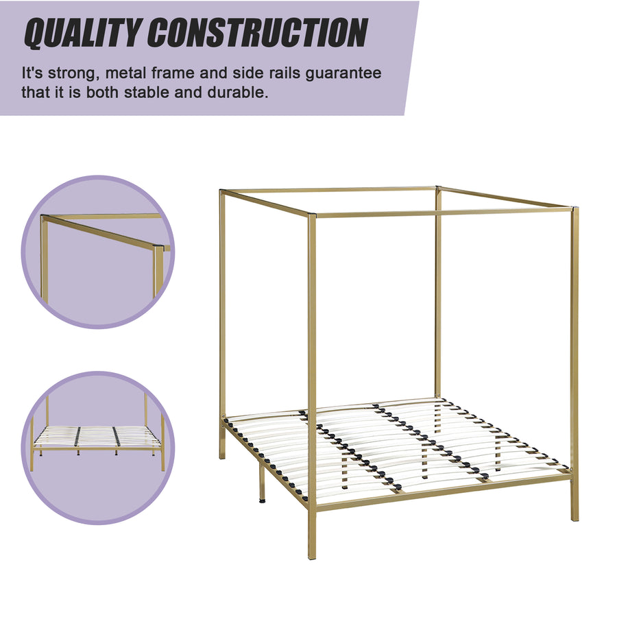 4 Four Poster King Bed Frame, image 6