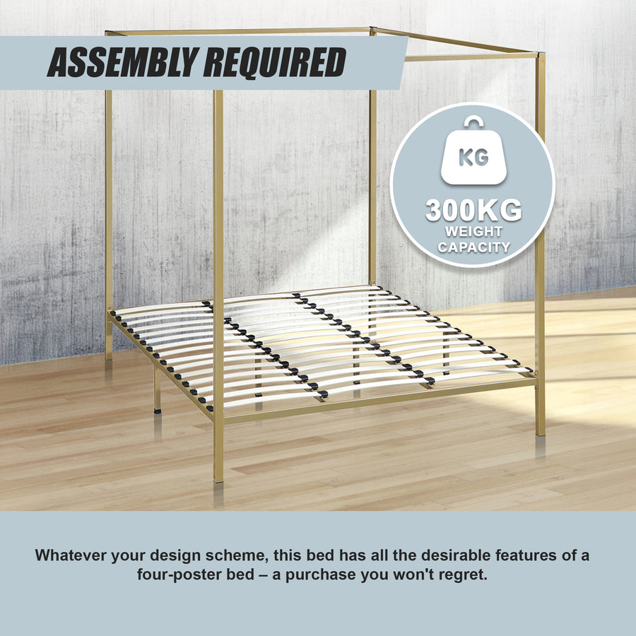 4 Four Poster King Bed Frame, image 9