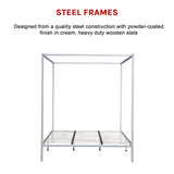 4 Four Poster King Bed Frame