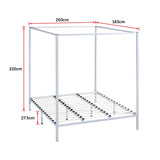 4 Four Poster King Bed Frame
