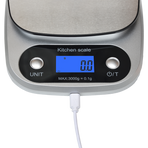 0.1g Digital Kitchen Scale 3kg Rechargeable High Precision Food