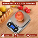 0.1g Digital Kitchen Scale 3kg Rechargeable High Precision Food