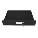 19" Rack Mount 2U Steel Plate DJ Drawer Equipment Cabinet Locking Lockable
