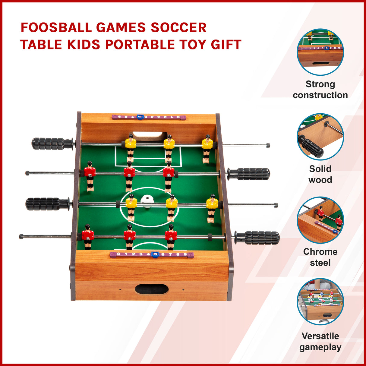 Foosball Games Soccer Table Kids Portable Toy Gift