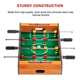 Foosball Games Soccer Table Kids Portable Toy Gift - Close-Up Angle