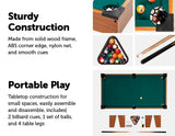 Kids Mini Billiard Table Game Toy Wooden Snooker Pool Home Fun Birthday Gift