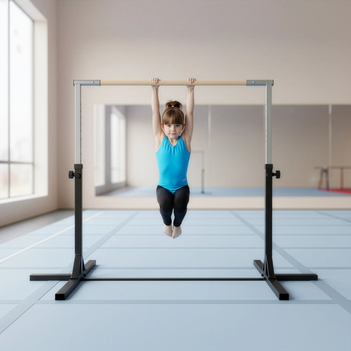 Gymnastics Training Bar Kids Adjustable Horizontal Kip Fitness Gym Equipment