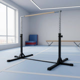 Gymnastics Training Bar Kids Adjustable Horizontal Kip Fitness Gym Equipment - Front View