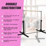 Gymnastics Training Bar Kids Adjustable Horizontal Kip Fitness Gym Equipment - Top-Down View