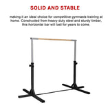 Gymnastics Training Bar Kids Adjustable Horizontal Kip Fitness Gym Equipment - Low Angle