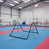 Kids Gymnastics Bars Training Horizontal Bar Monkey Kip Bar Black - Low Angle