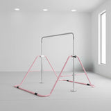Kids Gymnastics Bars Training Horizontal Bar Monkey Kip Bar Pink