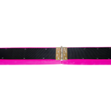 2.2m Gymnastics Folding Balance Beam Pink Synthetic Suede