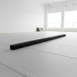 2.2m Gymnastics Folding Balance Beam Black Synthetic Suede
