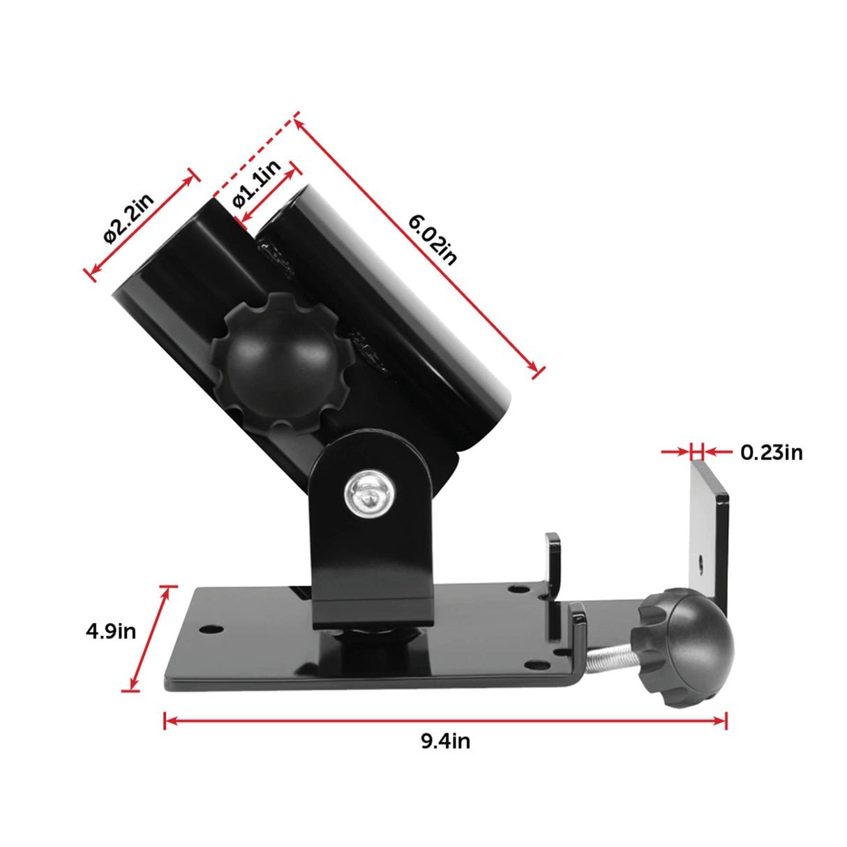 Landmine T Bar Row Platform 360 Degree Swivel for 1 & 2 Inch Bars Olympic