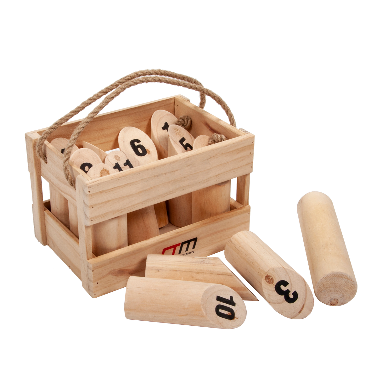 Number Toss Wooden Set Outdoor Games with Carry Case