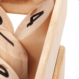 Number Toss Wooden Set Outdoor Games with Carry Case - Close-Up Angle