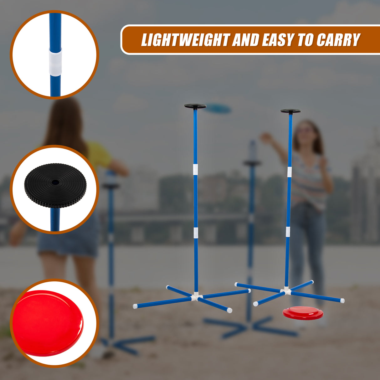 Frisbee Game Knockoff Toss Portable Outdoor Games