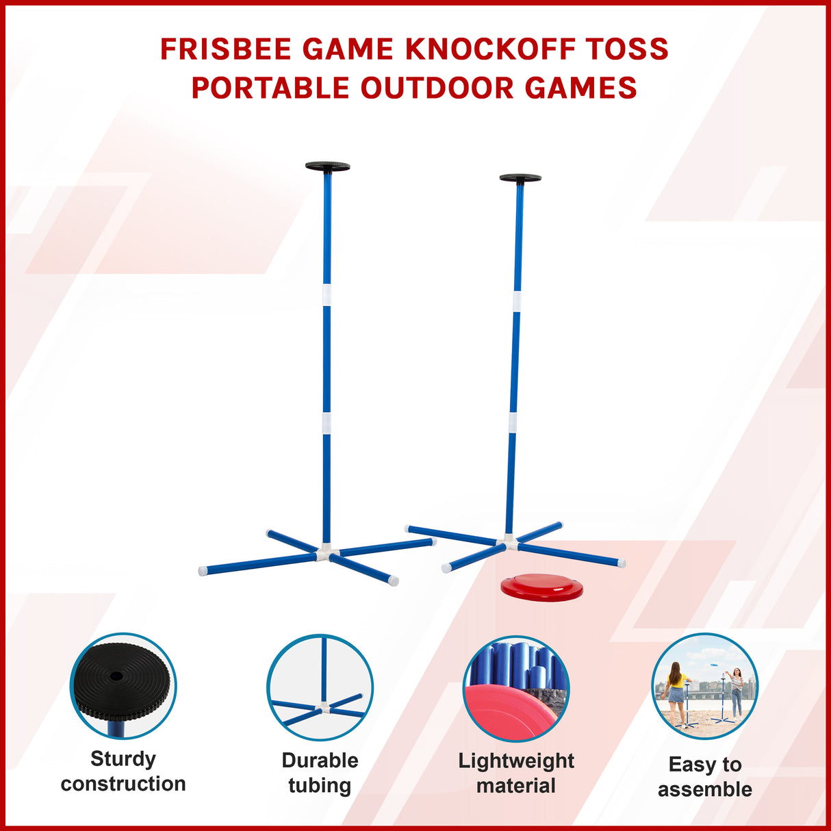 Frisbee Game Knockoff Toss Portable Outdoor Games