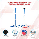 Frisbee Game Knockoff Toss Portable Outdoor Games - Rear View