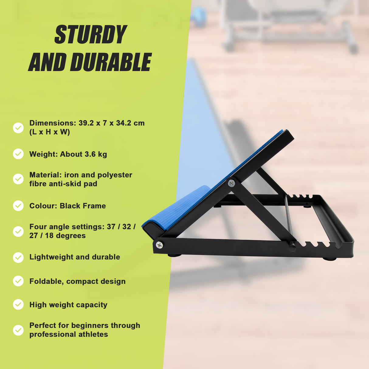 Adjustable Slant Board Stretching Ramp for Calf Ankle Incline