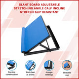 Adjustable Slant Board Stretching Ramp for Calf Ankle Incline - Front View