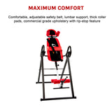 Inversion Table Gravity Stretcher Inverter Foldable Home Fitness Gym - Top-Down View