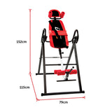 Inversion Table Gravity Stretcher Inverter Foldable Home Fitness Gym - Close-Up Angle
