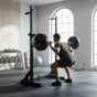 Commercial Squat Rack Adjustable Pair Fitness Exercise Weight Lifting Gym Barbell Stand