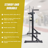 Commercial Squat Rack Adjustable Pair Fitness Exercise Weight Lifting Gym Barbell Stand - Top-Down View